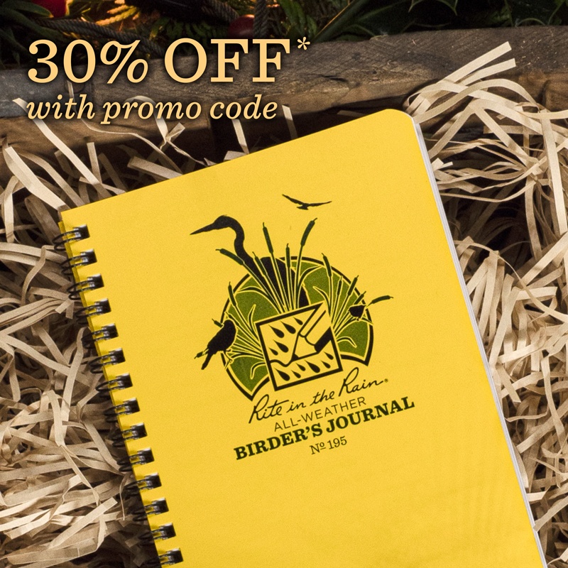 30% Off the Birder's Journal with promo code.*