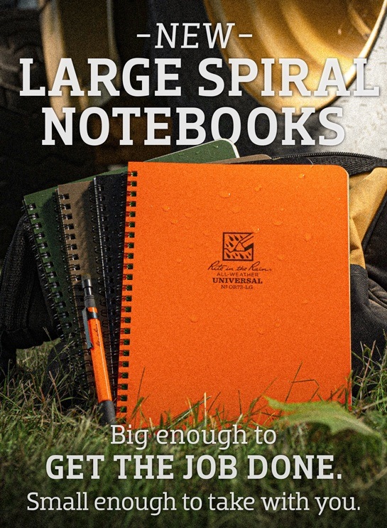 New Large Side Spiral Notebooks
