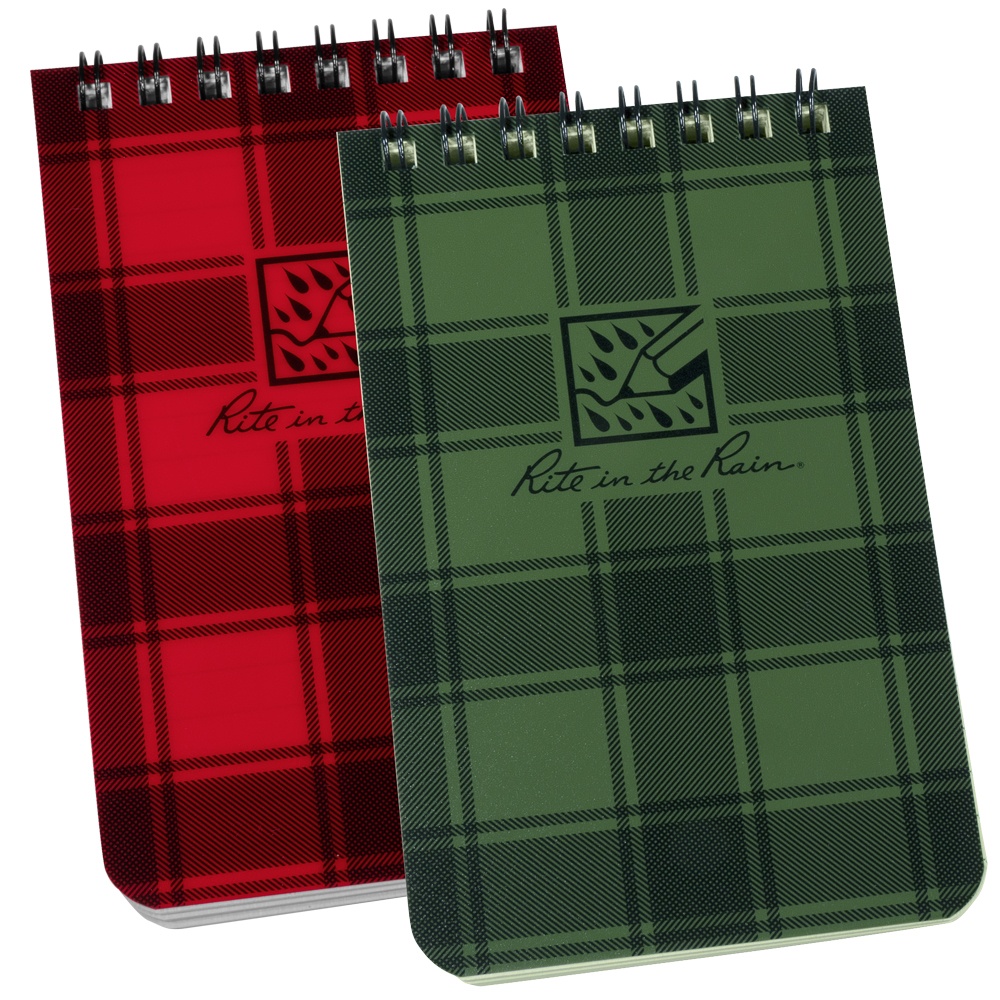 Red and Green Plaid Notebooks