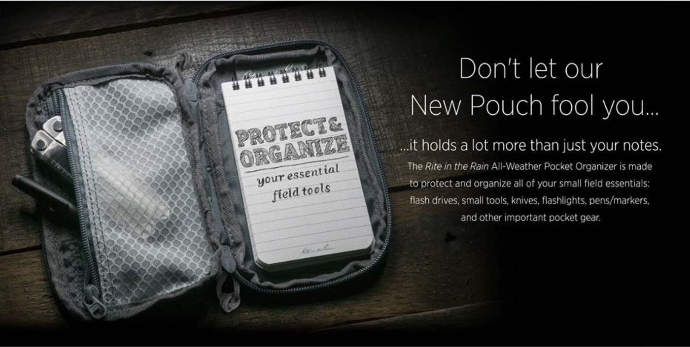Pocket Organizer will protect and organize your essential field tools.