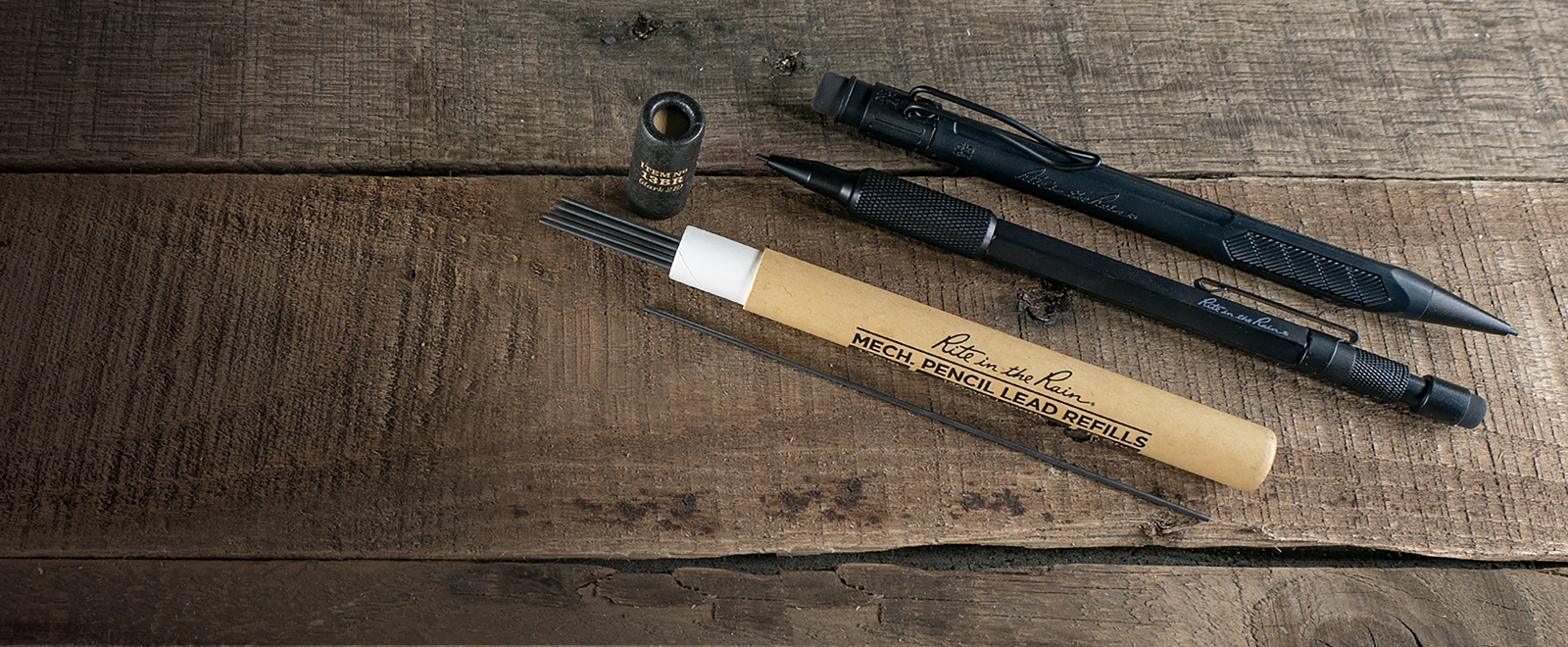 Refill storage tubes with leads and erasers