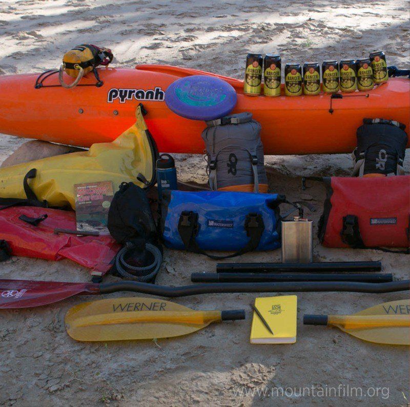 Expidition gear including a Rite in the Rain book and all-weather pen.