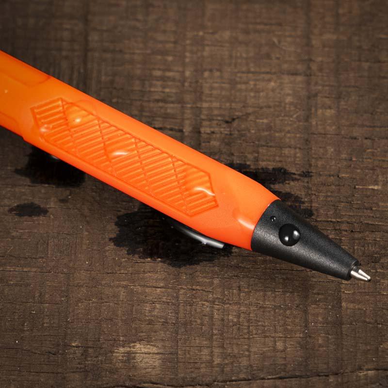 Pen featured with convertible cap on and off.