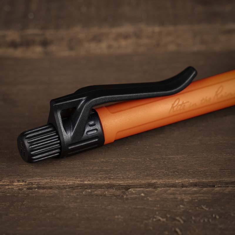 Pen writes at any angle, even upside down.