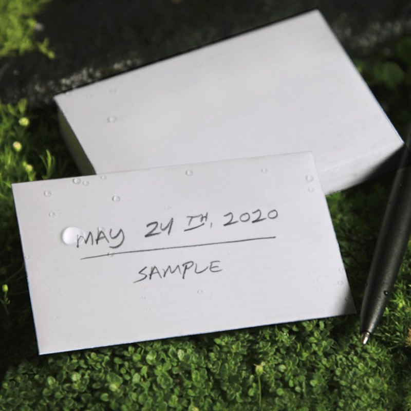 Wet field sample envelope labeled in pencil