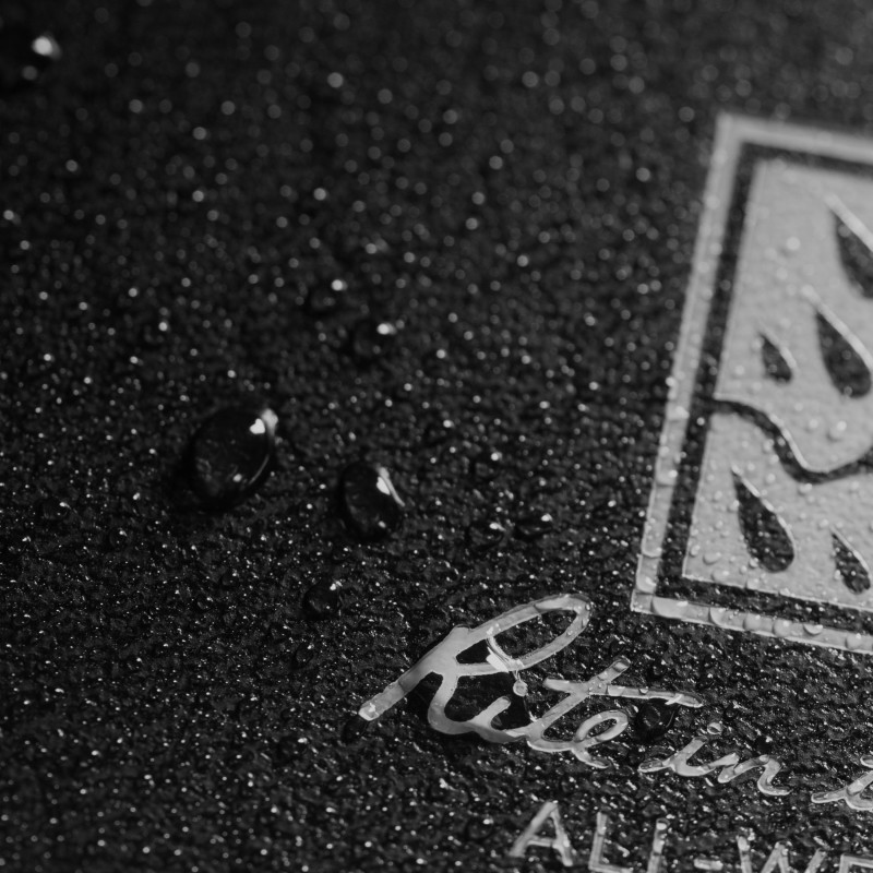 Water drops on Fabrikoid cover