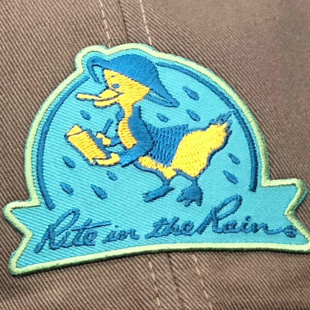 Close up of 1970's RITR duck logo.