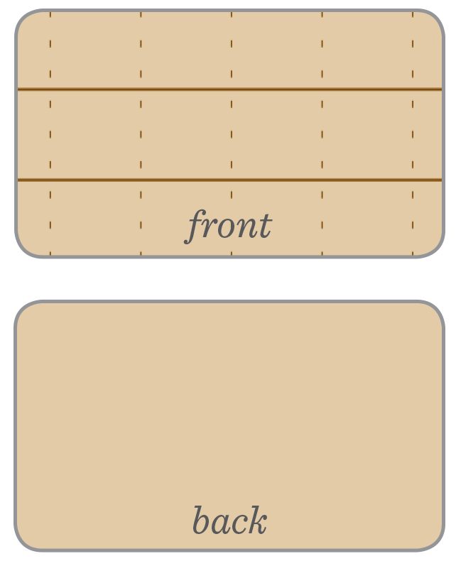 page pattern, dates on left, dot grid on right