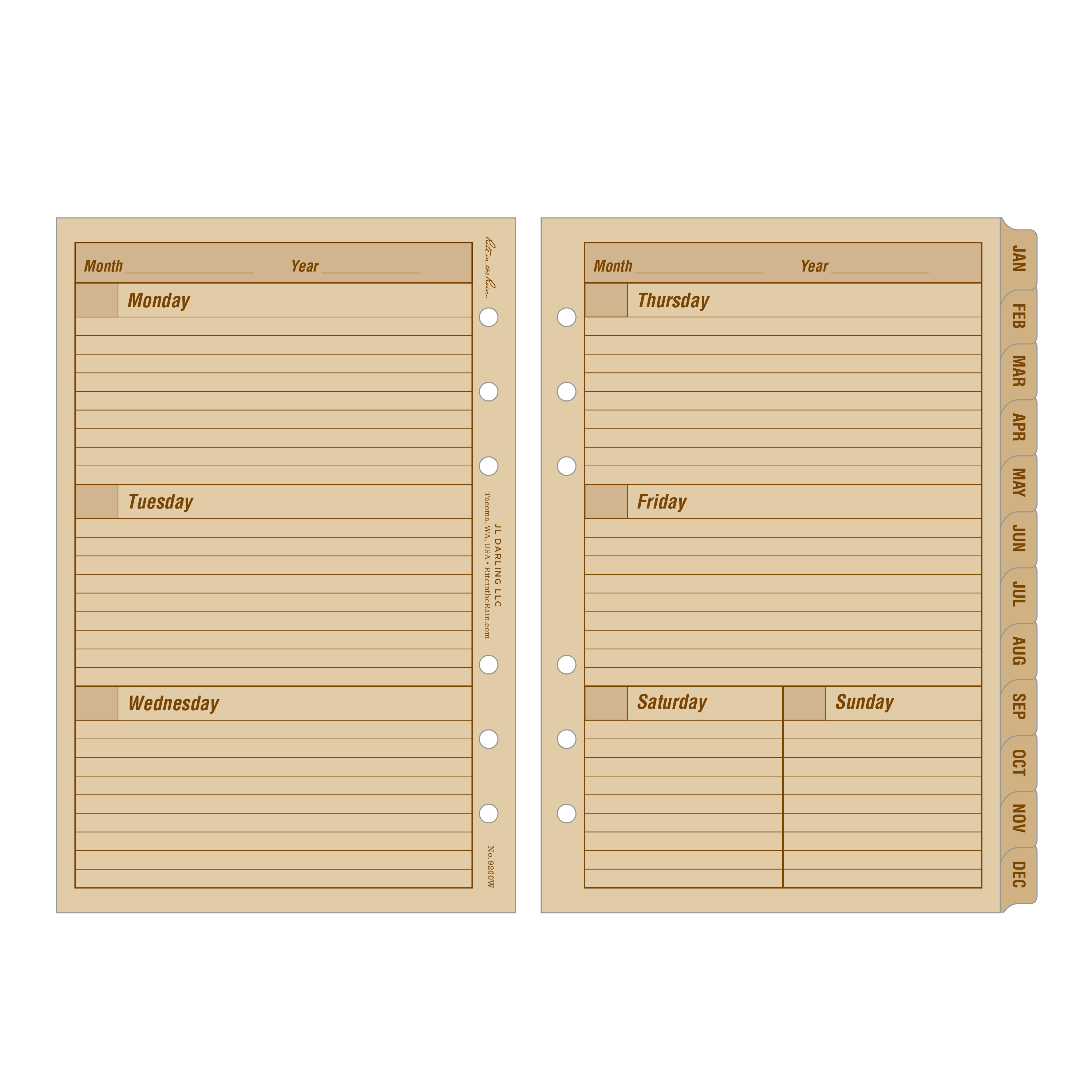 rite-in-the-rain-all-weather-standard-weekly-planner-refills-4-625-x-7