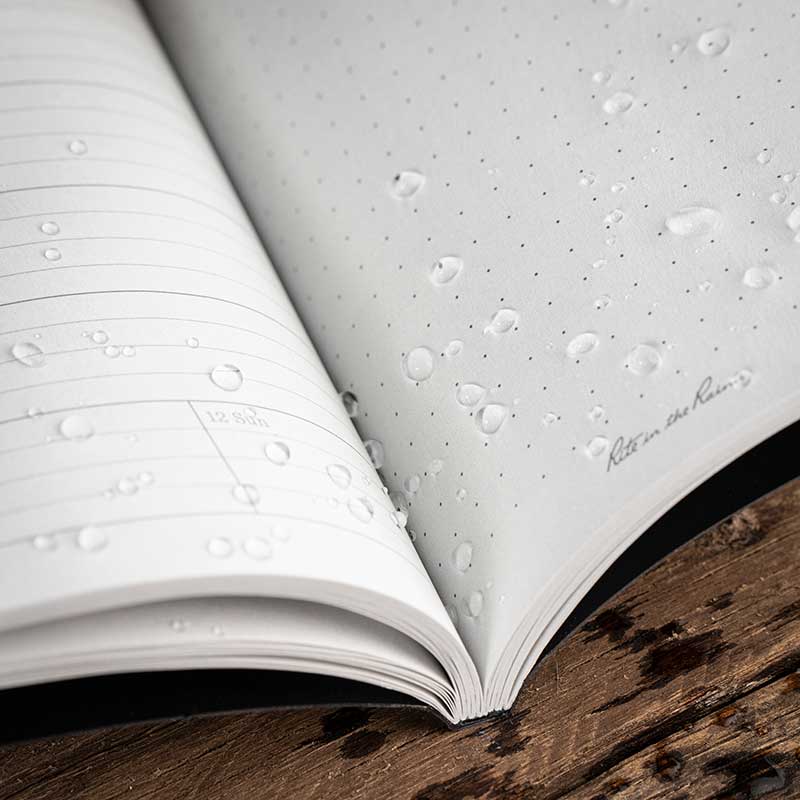 Wet Pocket calendar open laying flat.