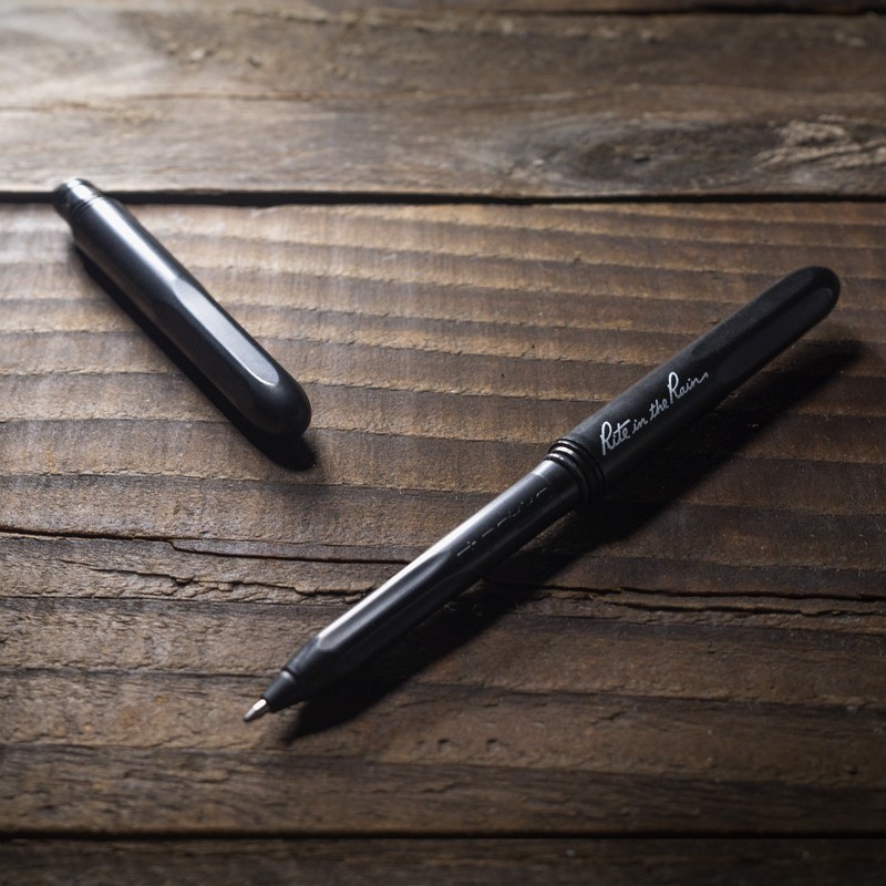 Pen featured with convertible cap on and off.