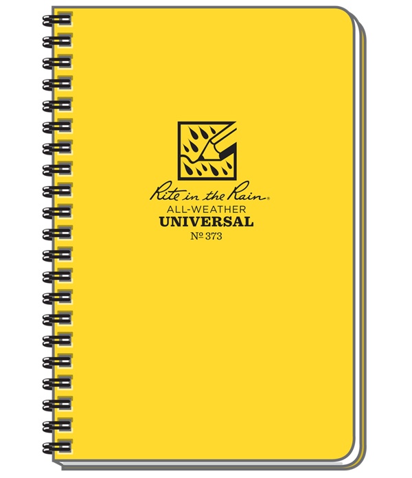 Blue Cover Rite in the Rain Weatherproof Side Spiral Notebook No. 273L3 Universal Pattern 3 Pack 4.875 x 7
