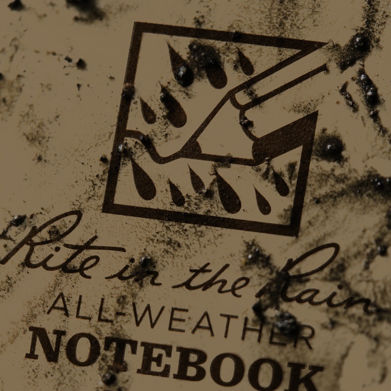 polydura notebook cover with mud