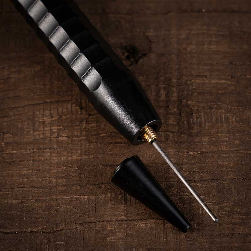 Twist pencil clicker, eraser, and pocket clip